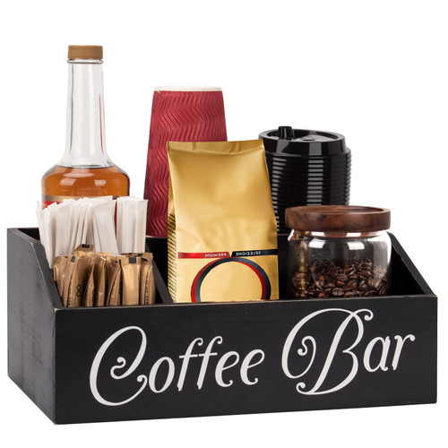 SHINGYU [Upgrade] Coffee Bar Organizer Coffee Station Organizer for Countertop Large K Cup Holder Coffee Pod Holder Farmhouse Coffee Bar Accessories