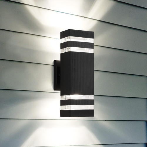 ZSMAIKU LED Outdoor Wall Sconce,Square Outdoor Light Fixtures Wall Mount, Wall Lights Aluminum Exterior Light Fixture for Porch Garage, Outdoor Wall Lights Exterior,Warm White 3000k, 1 Pack