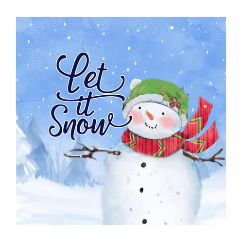 Vinyl Wall Quotes Stickers Happy Winter Let It Snow Merry Christmas Motivational Wall Mural Home Decorations Happy Winter Snowflake Blessing Wall Decals for Nursery Car Playroom Outdoors 18in