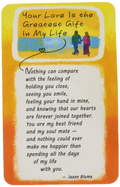 Blue Mountain Arts Wallet Card: Your Love Is the Greatest Gift in My Life, 2.1" x 3.4"