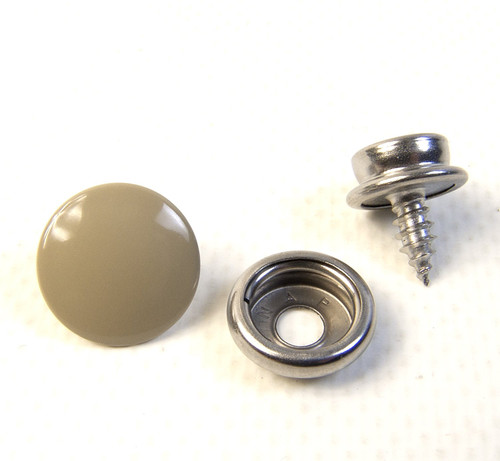 Buckskin Color Cap with Stainless Steel Socket & 3/8" Wood / Fiberglass Screw Stud, 1 of Each Piece