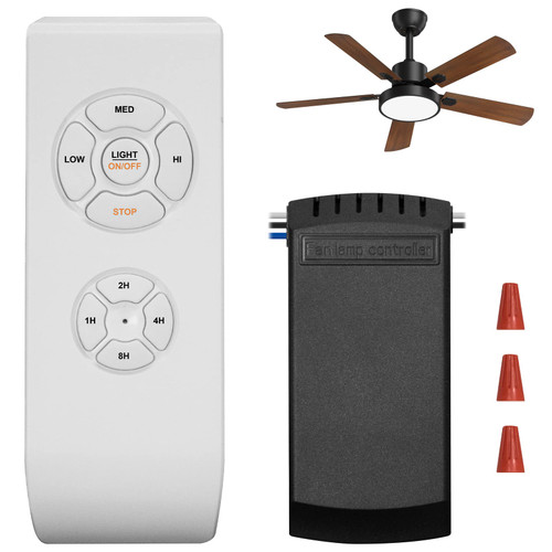 Universal Ceiling Fan Remote Control Kit, 3-in-1 Ceiling Fan Remote with Light Timing & Speed, Replacement for Other Ceiling Fan Lamp, Control Fans & Lights Individually