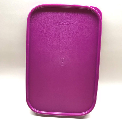Tupperware Modular Mates Rectangular Replacement Seal Lid Rectangle 1610 Purple 10.75" X 7"