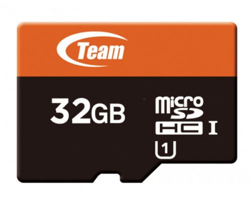Team 32GB microSDXC UHS-I/U1 Class 10 Memory Card with Adapter, Speed Up to 80MB/s (TUSDX32GUHS03)