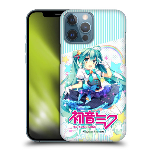 Head Case Designs Officially Licensed Hatsune Miku Stars and Rainbow Graphics Hard Back Case Compatible with Apple iPhone 13 Pro Max