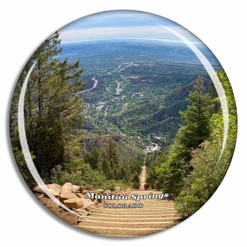 Manitou Springs Incline Colorado USA Fridge Magnet Travel Gift Souvenir Collection 3D Crystal Glass Manitou Springs Incline Colorado USA Fridge Magnet Travel Gift Souvenir Collection 3D Crystal Glass
