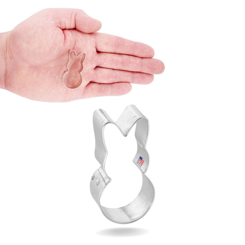 Foose Cookie Cutters Mini Easter Bunny Bodys Cookie Cutter 1.75 in, Tin Plate Steel, Handmade in USA Foose Cookie Cutters Mini Easter Bunny Bodys Cookie Cutter 1.75 in, Tin Plate Steel, Handmade in USA