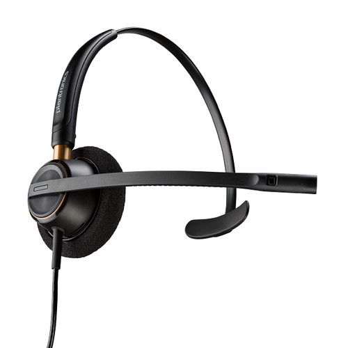 Poly - EncorePro 510 QD Wired Headset (Plantronics) - Works with Poly Call Center Digital Adapters - Acoustic Hearing Protection - Mono (Single-Ear)