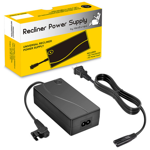 Universal Power Recliner Power Supply Transformer for Electric Reclining Furniture Power Recliner, Lift Chairs Switching Power Supply Transformer 2-pin 29V/24V 2A Adapter with AC Power Cord