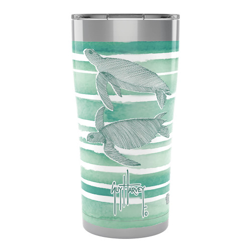 Tervis Guy Harvey-Freeswim Turtle Insulated Tumbler, 20oz Legacy, Stainless Steel