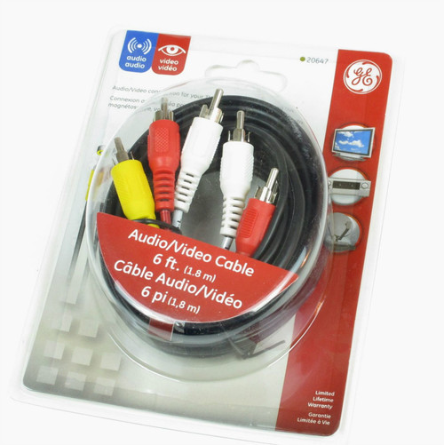 GE home electrical GE 20647 Audio Video Cable Coax, Black