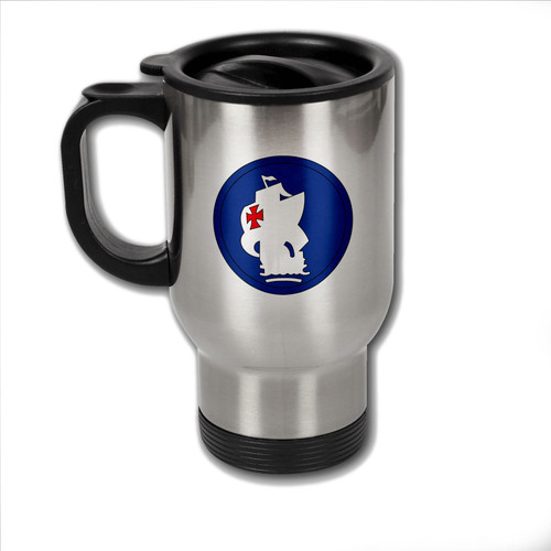 ExpressItBest Stainless Steel Coffee Mug with U.S. Army South shoulder sleeve insignia