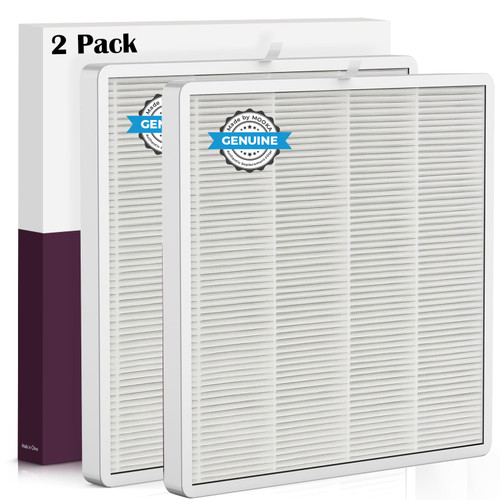 2PC Official H13 Replacement Filter Compatible with MOOKA and MOOKA FAMILY E-300L Air Purifiers (2 Count (White))