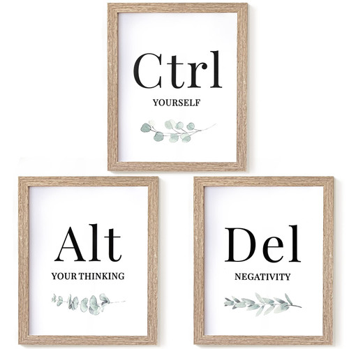 Ctrl Alt Del Motivational Wall Art Inspirational Quote Office Wall Decor Motivational Posters for Office Positive Affirmations Poster Motivational Decor for Home School Office, 10 x 8 Inch, Unframed Ctrl Alt Del Motivational Wall Art Inspirational Quote Office Wall Decor Motivational Posters for Office Positive Affirmations Poster Motivational Decor for Home School Office, 10 x 8 Inch, Unframed