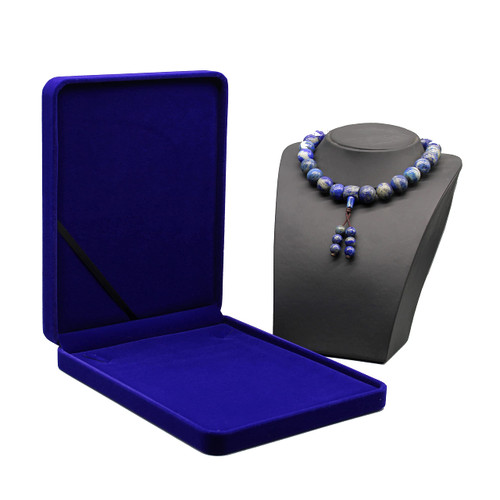 JunningGor Jewelry Set Velvet Box Necklace Earring Ring Necklace Bracelet Gift Display Case Wedding Jewelry Storage Holder (Royal Blue For Chunky Collar Necklace) JunningGor Jewelry Set Velvet Box Necklace Earring Ring Necklace Bracelet Gift Display Case Wedding Jewelry Storage Holder (Royal Blue For Chunky Collar Necklace)