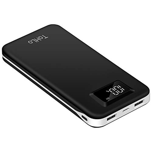 ToHLo 20000mAh Power Bank External Portable Charger Battery Packs Dual Output (Black) ToHLo 20000mAh Power Bank External Portable Charger Battery Packs Dual Output (Black)