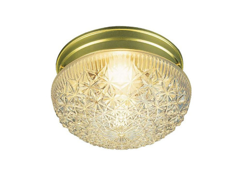 Volume Lighting V7016-2 2-Light Flush Mount Ceiling Fixture, Polished Brass