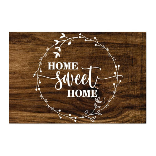 LITTLEGROVE SEEDS Rustic Wooden Pallet Sign Home Sweet Home Wood Signs 12x8in Home Farmhouse Wooden Signs Family Wall Art Decor Wall Hanger for Home Bedroom Kitchen Living Room