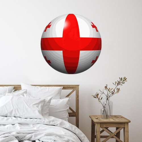 Vinyl Wall Quotes Stickers Georgia Cute Wall Art Murals Wall Decoration Latin America Hispanic Country European Asia Africa Flags Wall Decals Stickers for Bedroom Bottles Cafe Hotel Furniture 22in