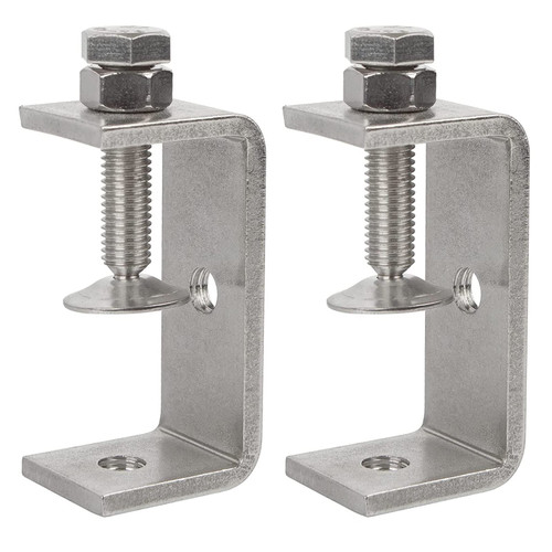 Luluxing Pack of 2 Heavy Duty C Clamp 304 Stainless Steel C Clamp 65MM/2.6Inch Wide Jaw Opening Tiger Clamp Woodworking Clip Luluxing Pack of 2 Heavy Duty C Clamp 304 Stainless Steel C Clamp 65MM/2.6Inch Wide Jaw Opening Tiger Clamp Woodworking Clip