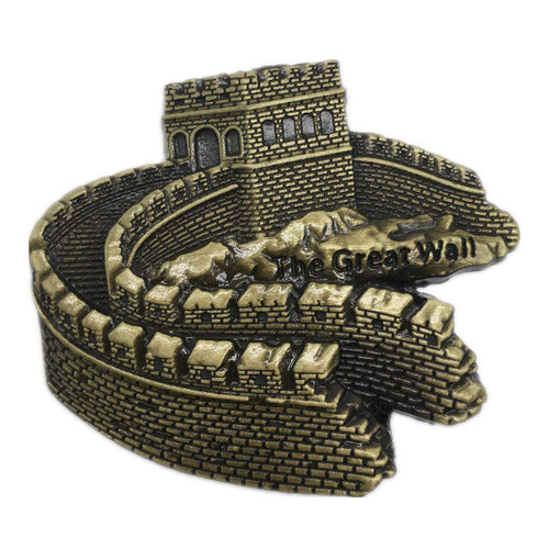 Great Wall Beijing China Fridge Magnet 3D Metal Handmade Craft Tourist Travel City Souvenir Collection Letter Refrigerator Sticker