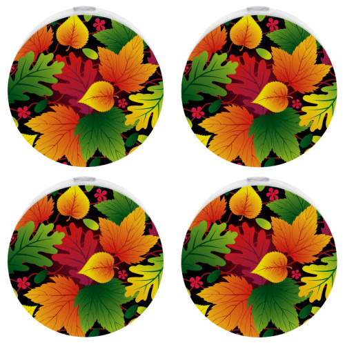Tree Leaves Plug in LED Automatic Light for Bedroom, Hallway and Kitchen, Pack 4