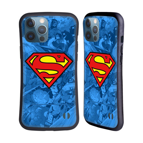 Head Case Designs Officially Licensed Superman DC Comics Collage Comicbook Art Hybrid Case Compatible with Apple iPhone 13 Pro Max