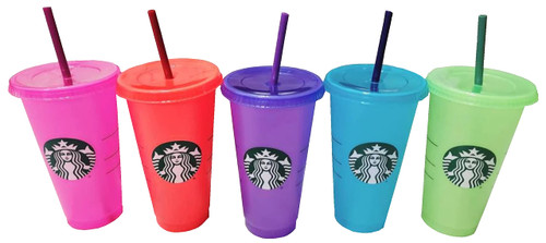 Starbucks Summer 2022 Color Change Venti Cold Cups with Straws (24oz, Pack of 5) Starbucks Summer 2022 Color Change Venti Cold Cups with Straws (24oz, Pack of 5)