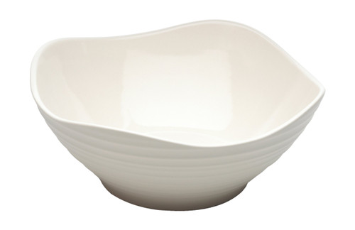 Mikasa Swirl White Square Soup Bowl, 7-Inch