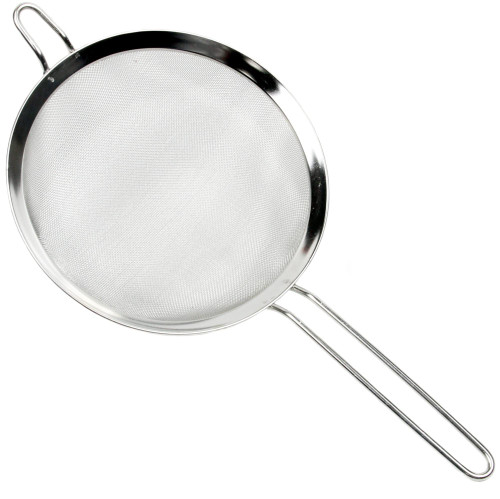 Chef Craft Select Mesh Strainer, 8 inch diameter, Stainless Steel