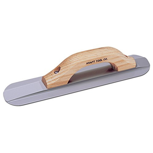 Kraft Tool CF074 Round End Magnesium Float with High Lift Wood Handle, 18 x 3-1/4-Inch