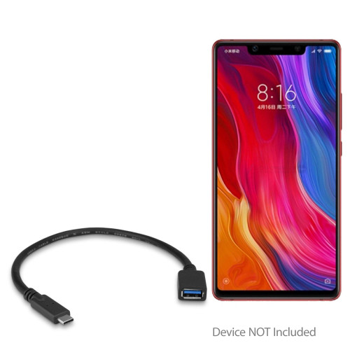 BoxWave Cable Compatible with Xiaomi Mi 8 Explorer (Cable by BoxWave) - USB Expansion Adapter, Add USB Connected Hardware to Your Phone for Xiaomi Mi 8 Explorer