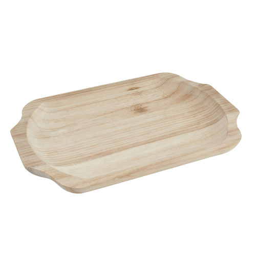 Creative Co-Op Paulownia Wood, Natural Decorative Tray