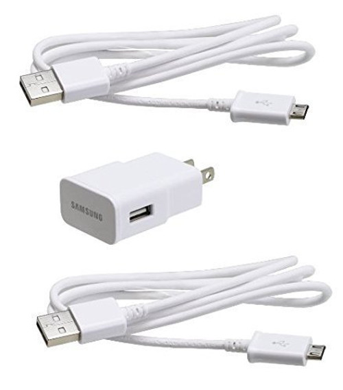 Samsung OEM 2 Amp Adapter 5-Feet Micro USB Data Sync Charging Cables for Galaxy S2/S3/S4/Active Note 1/2 - Non-Retail Packaging - White Samsung OEM 2 Amp Adapter 5-Feet Micro USB Data Sync Charging Cables for Galaxy S2/S3/S4/Active Note 1/2 - Non-Retail Packaging - White