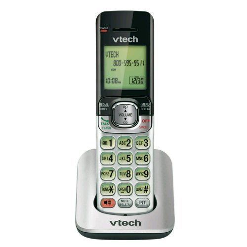 VTech CS6509 Accessory Cordless Handset, Silver/Black | Requires VTech CS6519 or CS6529 to Operate