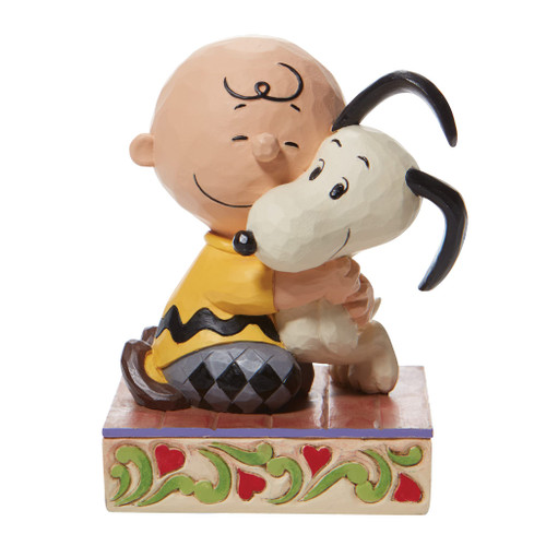 Enesco Peanuts by Jim Shore Charlie Brown and Snoopy Hugging Figurine, 4.5 Inch, Multicolor Enesco Peanuts by Jim Shore Charlie Brown and Snoopy Hugging Figurine, 4.5 Inch, Multicolor