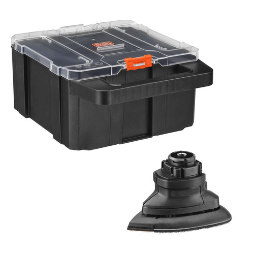 BLACK+DECKER MATRIX Sander Attachment, Multiple Speed Settings, Easily Attach Sandpaper, Includes Storage Case (BDCMTSSTFF)