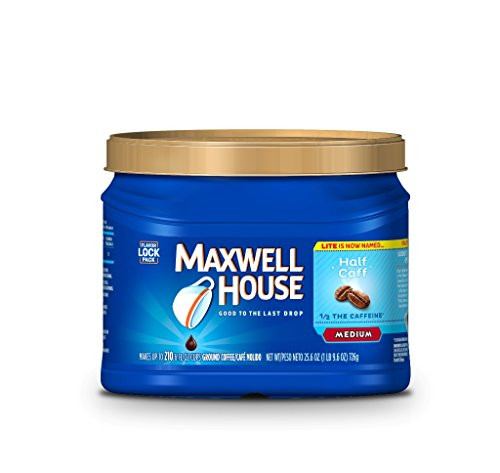 MAXWELL HOUSE, Half Caff, Ground Coffee, 25.6 Ounce MAXWELL HOUSE, Half Caff, Ground Coffee, 25.6 Ounce