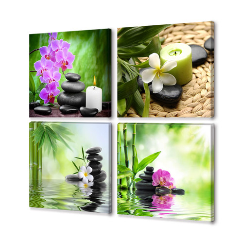 Spa Decor Zen Decor 4 Panels Spa Still Life with Candle Stone Green Bamboo Pink Waterlily Flowers Pictures Modern Canvas Artwork Spa Zen Prints on Canvas Wall Art for Bathroom Spa Decor Framed Green(12"x12"x4pcs) Spa Decor Zen Decor 4 Panels Spa Still Life with Candle Stone Green Bamboo Pink Waterlily Flowers Pictures Modern Canvas Artwork Spa Zen Prints on Canvas Wall Art for Bathroom Spa Decor Framed Green(12"x12"x4pcs)