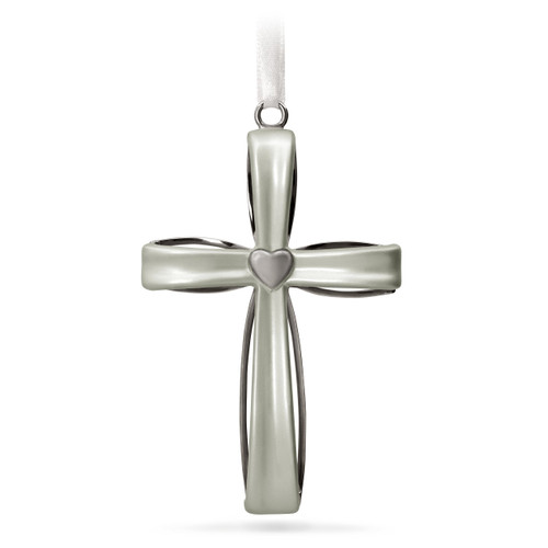 Hallmark Keepsake Christmas Ornament 2018 Year Dated Sacred Heart Cross Metal Ornament Hallmark Keepsake Christmas Ornament 2018 Year Dated Sacred Heart Cross Metal Ornament