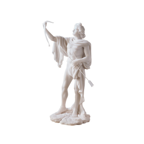 Design Toscano 11.5 in. Apollo Classical Greek God Statue,White