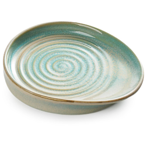 Getstar Spoon Rest for Stove Top, Ceramic Spoon Holder for Farmhouse Kitchen Counter Decor, Scratch Resistant & Dishwasher Safe (Teal)