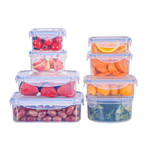 Tiastar Food Storage Containers 8 PCS, Reusable Plastic Food Containers with Lids Airtight, BPA Free & 100% Leak-Proof, Microwave & Freezer and Dishwasher Safe, 8.2-50.75Oz Tiastar Food Storage Containers 8 PCS, Reusable Plastic Food Containers with Lids Airtight, BPA Free & 100% Leak-Proof, Microwave & Freezer and Dishwasher Safe, 8.2-50.75Oz
