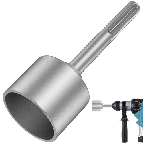 SDS-Max Ground Rod Driver, 30/45/65mm Heavy Duty Steel Drill Bit Driver, Wear Resistant Wide Compatibility Ground Rod Bits Socket for Rotary Hammer Drill Grounding Rods (2.56 in)