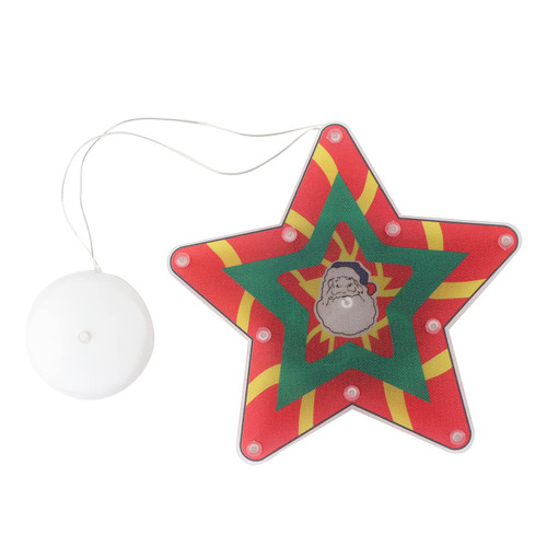 Battery Powered Christmas Window Hanging Light,Christmas Window Lights Decorations,LED Christmas Cup Pendant Light with Suction Cup,for Xmas Tree Fireplace Window Decor
