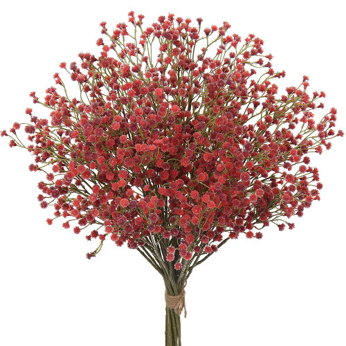 10 Pcs Baby's Breath Artificial Flowers Bulk 3 Branches Faux Baby Breath Plastic Flowers Fake Gypsophila Flower Arrangement for Crafts Fake Flowers Bouquet for Wedding Home Decor Blue Baby Breath