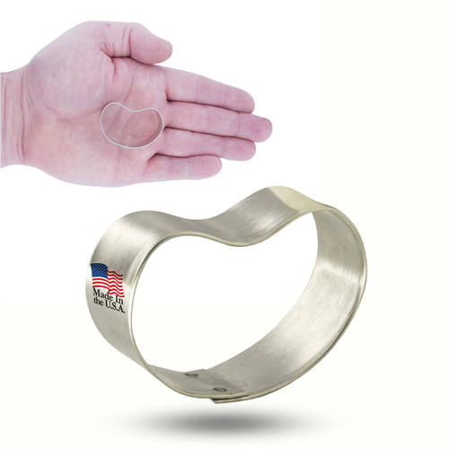 Foose Cookie Cutters Mini Jelly Bean Cookie Cutter 1.75 in, Tin Plate Steel, Handmade in USA Foose Cookie Cutters Mini Jelly Bean Cookie Cutter 1.75 in, Tin Plate Steel, Handmade in USA