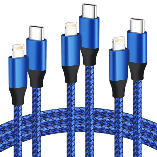 Fast iPhone Charger Cord,Apple USB C to Lightning Cable [Apple MFi Certified] 3Pack 6FT Super Quick iPhone Charging Cable,USBC to Lightning Cable For iPhone 14/13 Pro/12 MiNi/11/11 Pro/XR/XS/8/AirPods