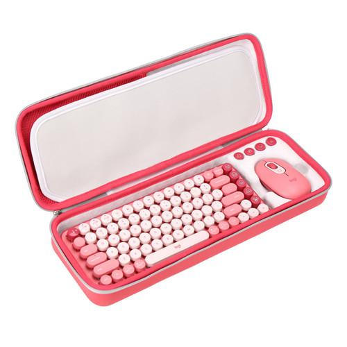 FBLFOBELI EVA Hard Carrying Case for Logitech POP Keys Mechanical Wireless Keyboard with Customizable Emoji Keys, Shockproof Storage Bag