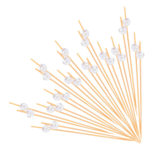 Zutlian 200 Pcs Cocktail Picks Toothpicks for Appetizers Fancy Pearl Bamboo Toothpicks Cocktail Skewers for Drinks Decorative Wedding Party Toothpicks Food Charcuterie Picks Sticks 4.7 Inch (White) Zutlian 200 Pcs Cocktail Picks Toothpicks for Appetizers Fancy Pearl Bamboo Toothpicks Cocktail Skewers for Drinks Decorative Wedding Party Toothpicks Food Charcuterie Picks Sticks 4.7 Inch (White)